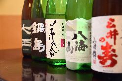 きりっと冷えた日本酒もいかがでしょうか。