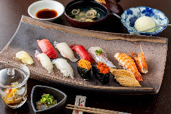 【おまかせコース】季節のお料理と江戸前寿司