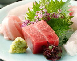 日本料理のが充実しているのも当店の魅力。 自慢は天然の鮮魚。