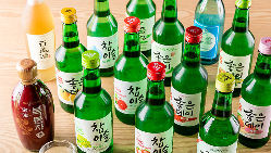 マッコリや韓国焼酎など韓国のお酒も豊富に取り揃えております！
