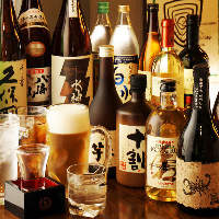 日本酒・焼酎・ワイン…人気のドリンクも種類豊富にご用意！