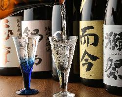 【ごたわりの酒】 鮮魚との相性抜群の日本酒、焼酎