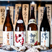 日本酒は約40種類！充実したラインナップを用意しております♪