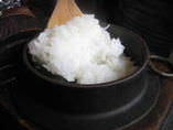 菊池米の『銀シャリ』ご注文後ひと釜ずつ丁寧に炊き上げます。