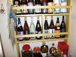 お酒も焼酎や日本酒など豊富にあります。
