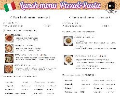 LUNCH MENU(11:30~14:30) PIZZA or PASTA~with DrinkSalad