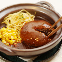 Try the Hamburg steak, a typical Japanese dish!