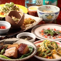 厳選沖縄料理がふんだんに楽しめる「やんばるコース」