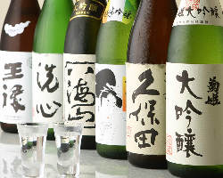 種類豊富な日本酒・焼酎をご用意、お酒好きも納得