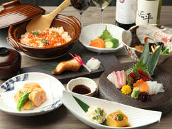 【和食】カラオケでなんとお刺身から蕎麦まで本格和食をご提供