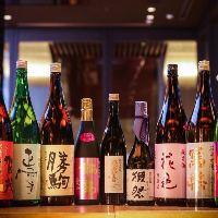 当店こだわりの約30種類ほどある日本酒のラインナップ!!