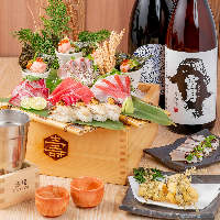 コースだけでなく季節の料理・日本酒も充実！サク飲みに最適！