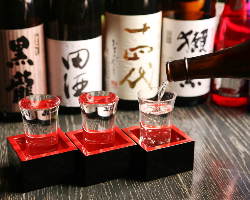 日本全国のお酒をご用意！お気に入りの１杯が見つかります！