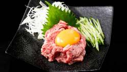 台東区生肉認可。安全で新鮮な神戸牛ユッケをご賞味ください。