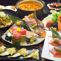 ◆宴会に最適◆ すべてのコースで鮮魚の刺身が食べられます