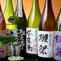 こだわりの日本酒、季節の日本酒各種ご用意しております！