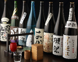 【厳選日本酒】 利酒師の資格を持つ店主が自ら厳選した日本酒