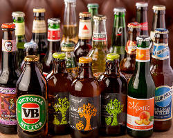 選りすぐりのクラフトビールは国内外合わせて常時20種をご用意