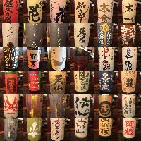 料理に合う日本酒が 約80種類常備！希少なお酒や季節ものなど