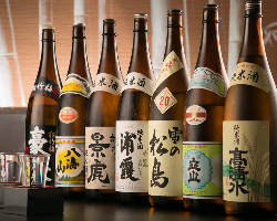 【厳選地酒】 当店の和食に良く合う日本酒・焼酎をご用意