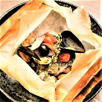 鮮魚のアクアパッツァ 紙包み焼き