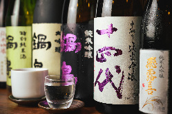 おすすめの日本酒も豊富にご用意！
