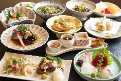 ご宴会各種コースは6,000円～9月～3月は下関ふぐコース料理も