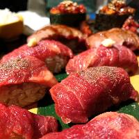 ◆桜肉寿司 5種食べくらべ◆コース限定の大人気メニュー！！