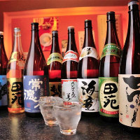 全国の銘柄が揃っています◎お料理に合う日本酒の種類がご用意