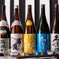 [日本酒のご用意も] 辛口や女性向けのお酒を取り揃えています