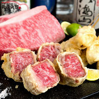 当店名物の串天ぷらは、肉や海鮮など6種類ご提供しております！