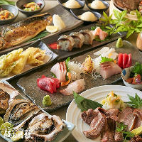 当店名物の牛タンや東北料理が味わえる宴会コースは2100円～！