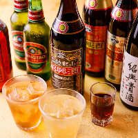 青島ビールに紹興酒、果実酒など中華に合う飲み物が勢揃い！