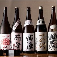 豊富な日本酒種類提供！！！