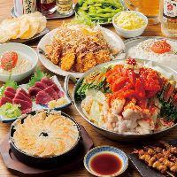 ◆鉄鍋餃子・もつ鍋を堪能できる博多宴会コースは3,500円から♪