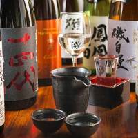 全国各地の厳選銘柄の日本酒。稀少日本酒も多数ご用意