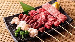 山形牛の串焼き、肉盛りプレートなど絶品肉料理が多数！