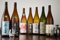 お食事に寄り添う日本酒をご用意。
