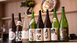 日本酒やシャンパンもご用意 ごゆっくりと美酒をお楽しみ下さい