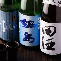 特選の日本酒を取りそろえ。