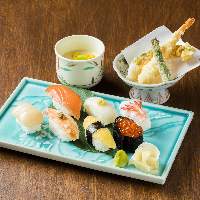 【積丹定食 1,750円】北海道を代表するネタを握る北前寿司セット