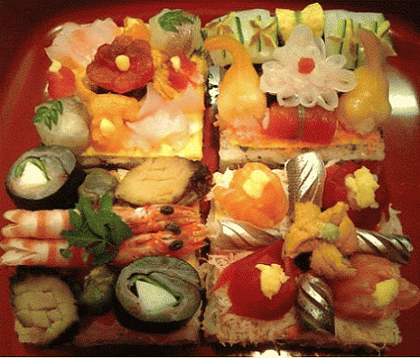 お誕生日や記念日に 大喜オリジナル・デコ寿司を。