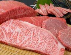 神戸牛ステーキの見事な 霜降り イメージ写真
