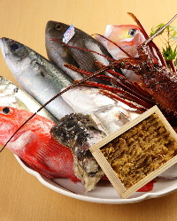 宮城直送の魚介や新鮮な上賀茂のお野菜を使用しています。