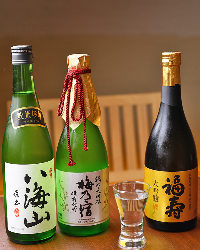 厳選の日本酒・地酒はお気に入りございましたらボトルでどうぞ