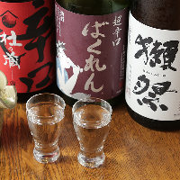 こだわりの和食には日本酒がよく合います！合わせてどうぞ！