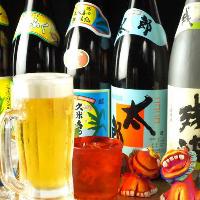 泡盛は常時15種以上。大阪では珍しいオリオン生ビールも！