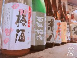 当店こだわりの日本酒を種類豊富にご用意しております。