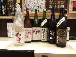 春の日本酒各種ございます！