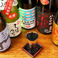 時季に合わせたオススメの日本酒を用意。自慢の寿司にピッタリ◎